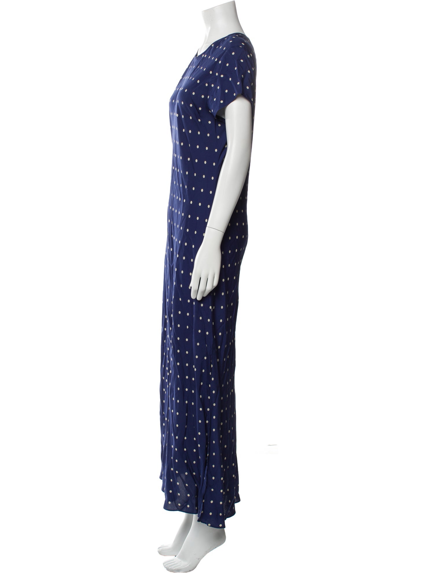 Reformation Polka Dot Print Long Dress