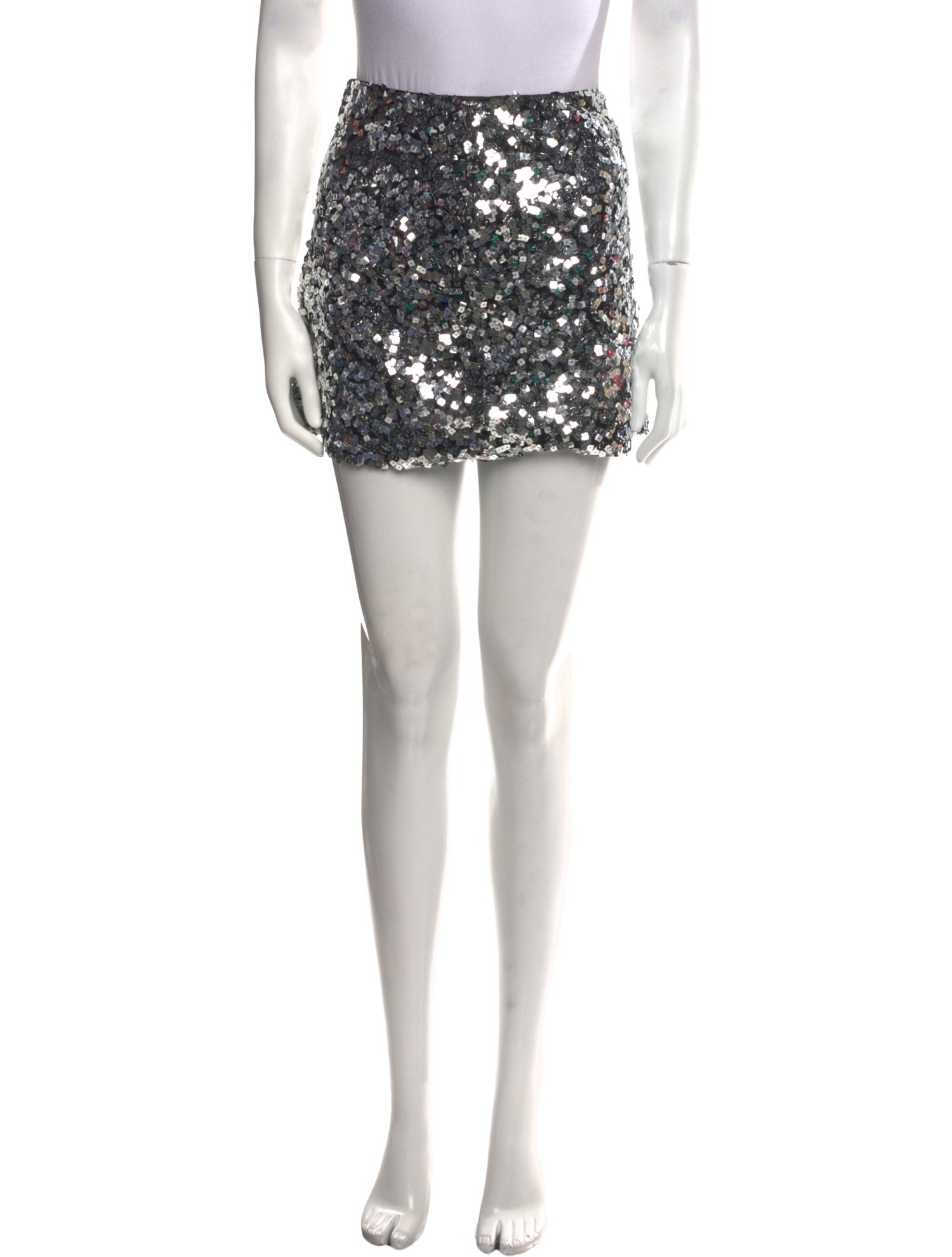Reformation Sequin Embellishments Mini Skirt