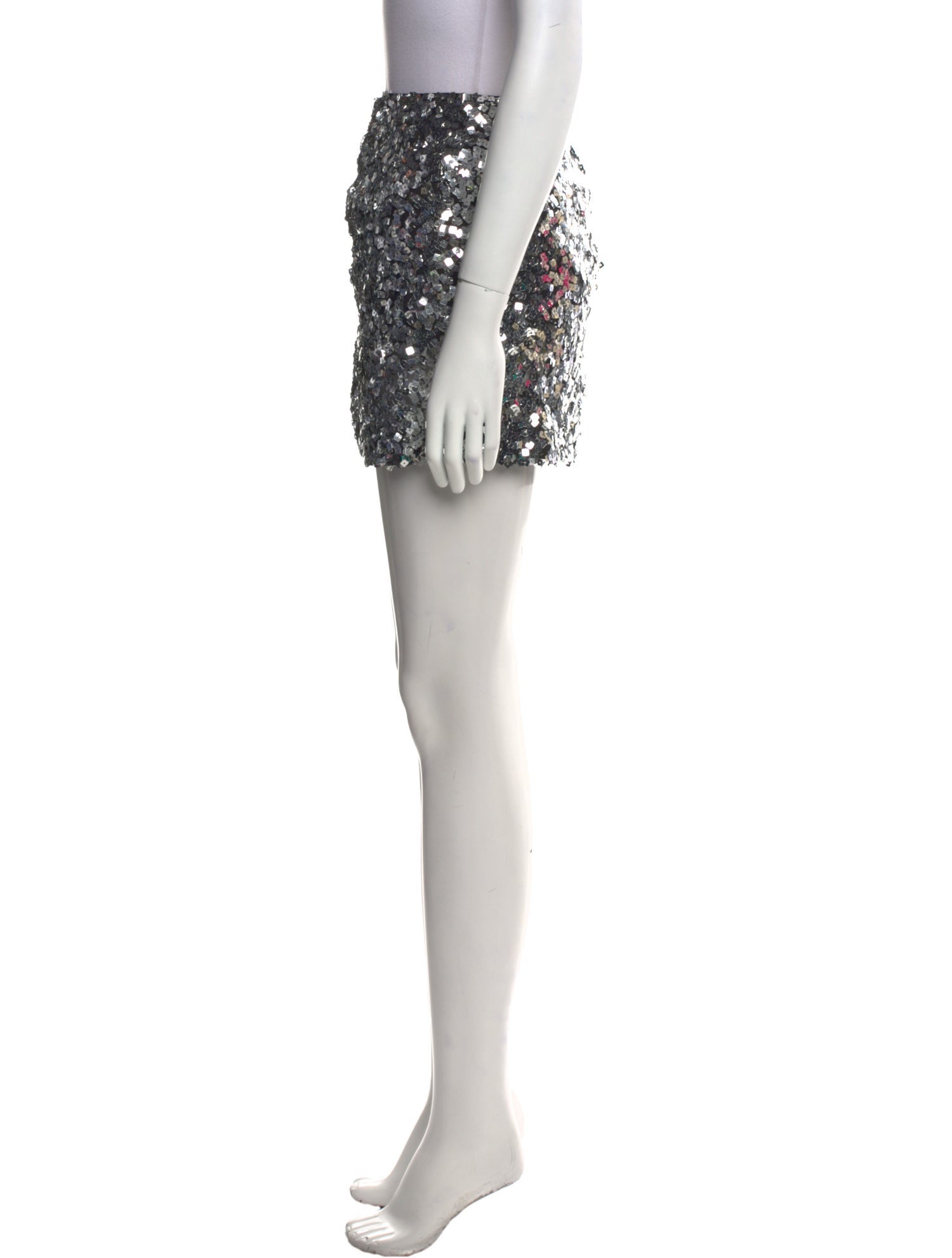 Reformation Sequin Embellishments Mini Skirt