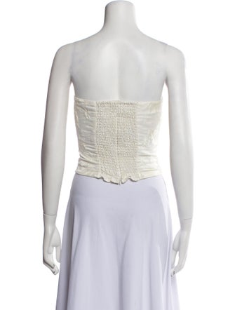 Reformation Strapless Crop Top