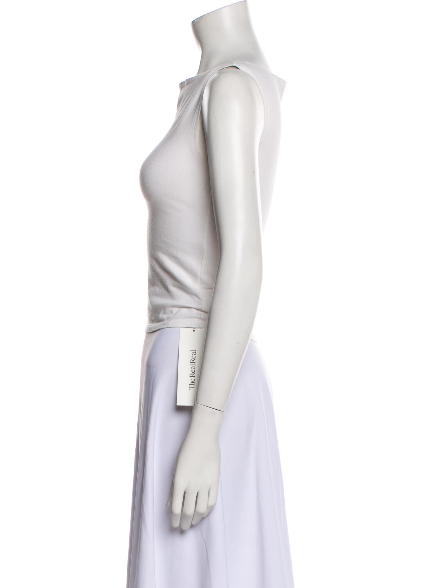 Reformation Bateau Neckline Sleeveless Blouse