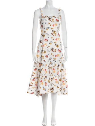 Reformation Linen Midi Length Dress