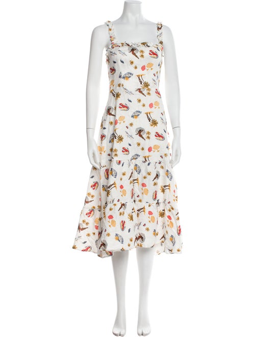 Reformation Linen Midi Length Dress