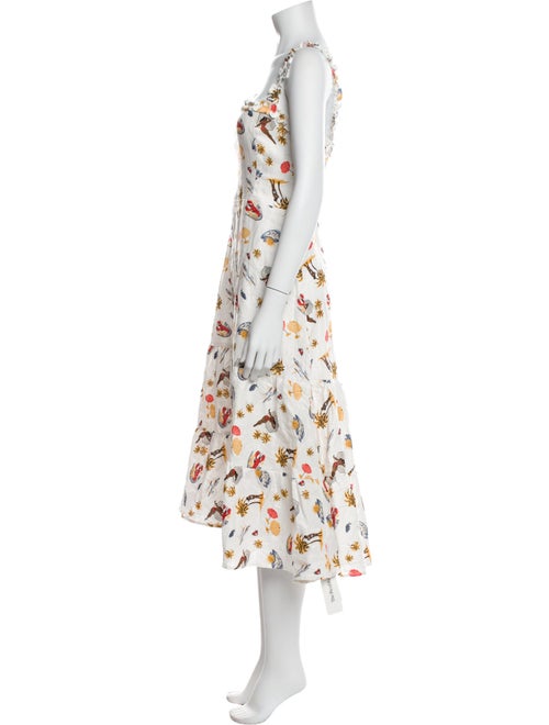 Reformation Linen Midi Length Dress