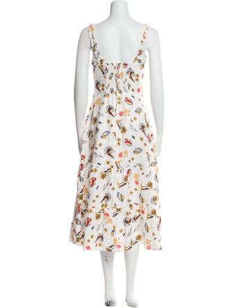 Reformation Linen Midi Length Dress