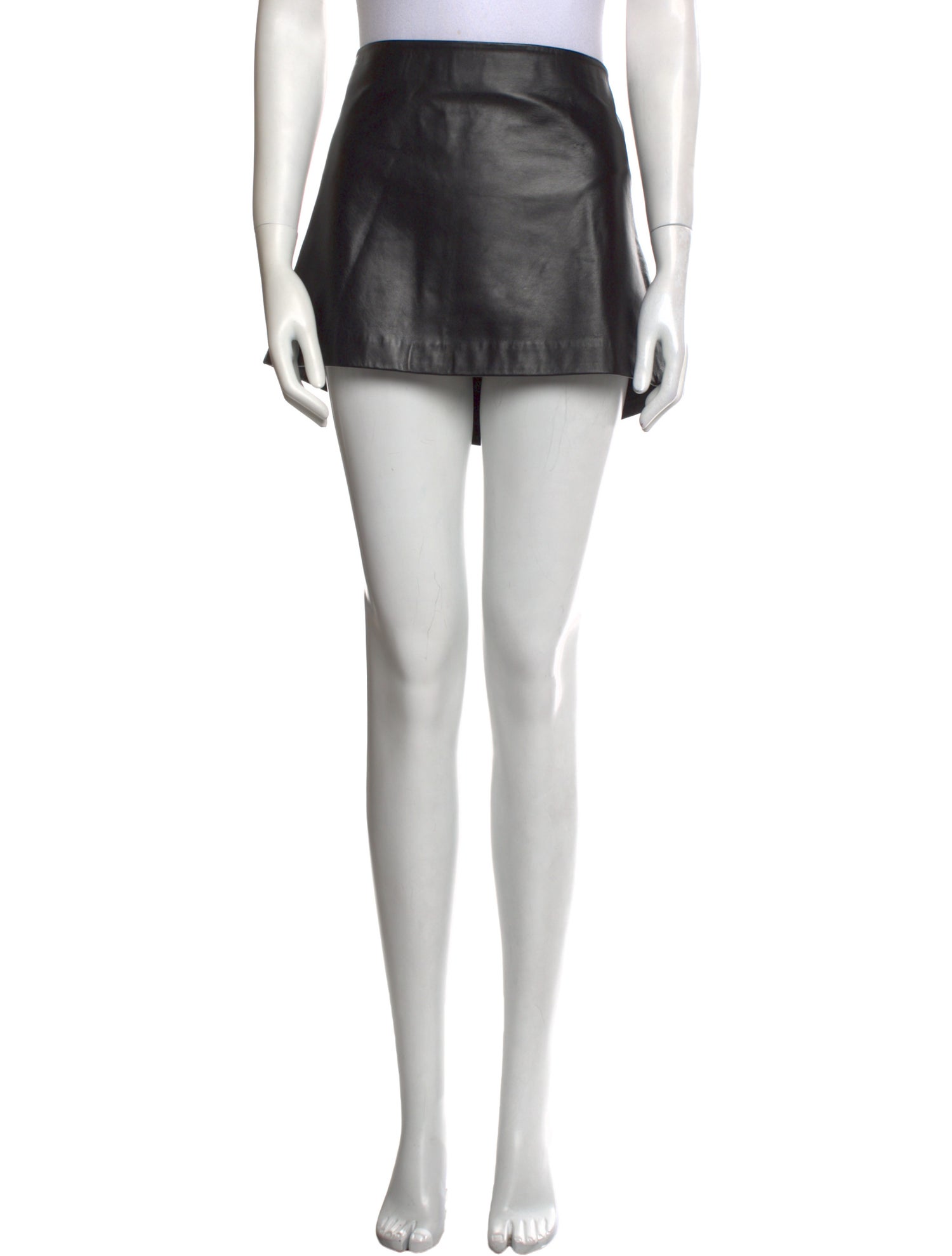 Veda x Reformation Leather Mini Skirt