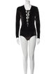 Reformation V-Neck Long Sleeve Bodysuit