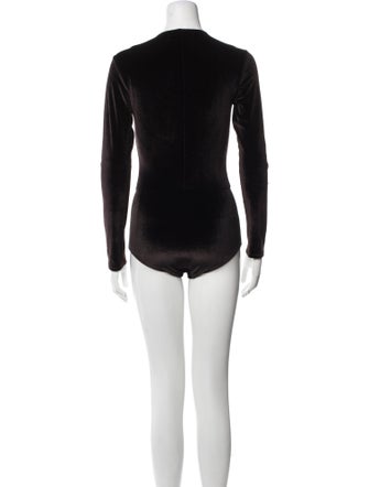 Reformation V-Neck Long Sleeve Bodysuit