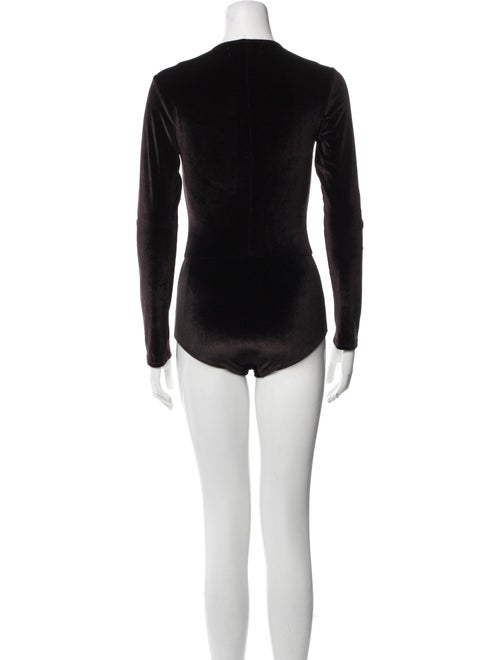 Reformation V-Neck Long Sleeve Bodysuit