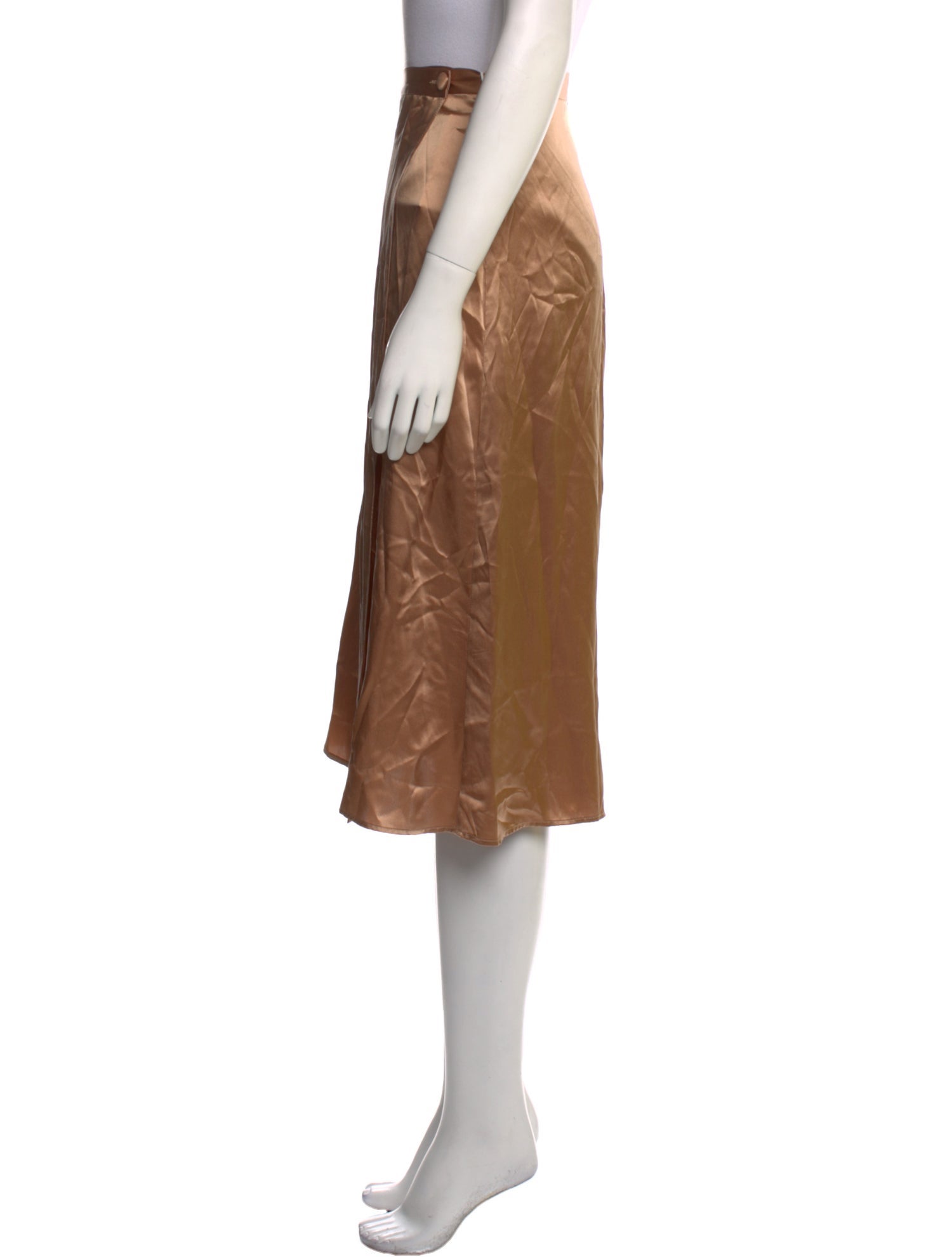 Reformation Silk Midi Length Skirt