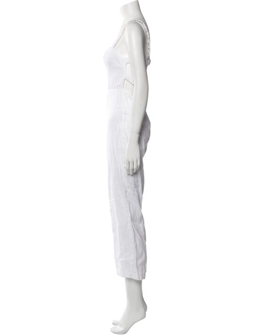 Reformation Linen Square Neckline Jumpsuit