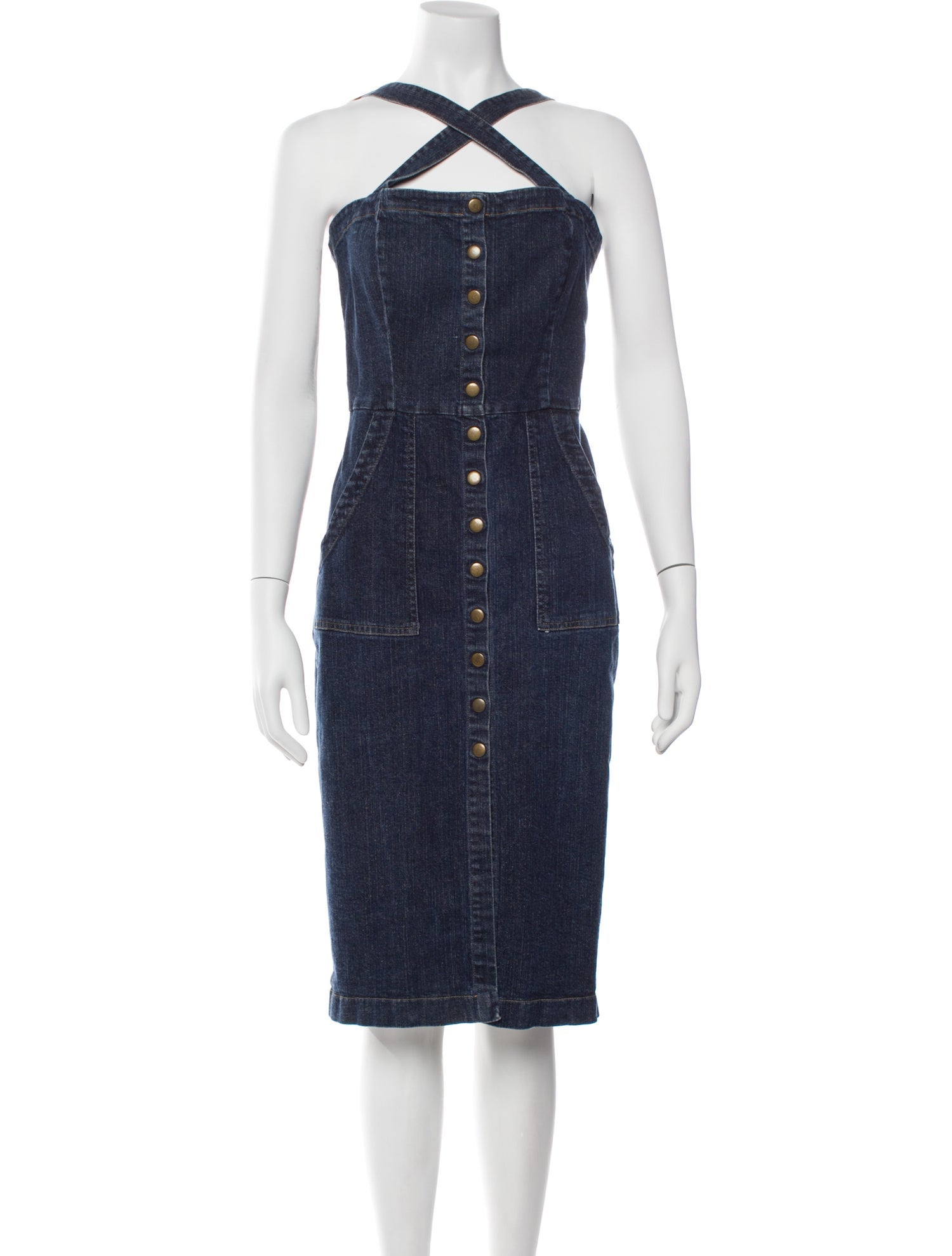 Reformation Halterneck Midi Length Dress