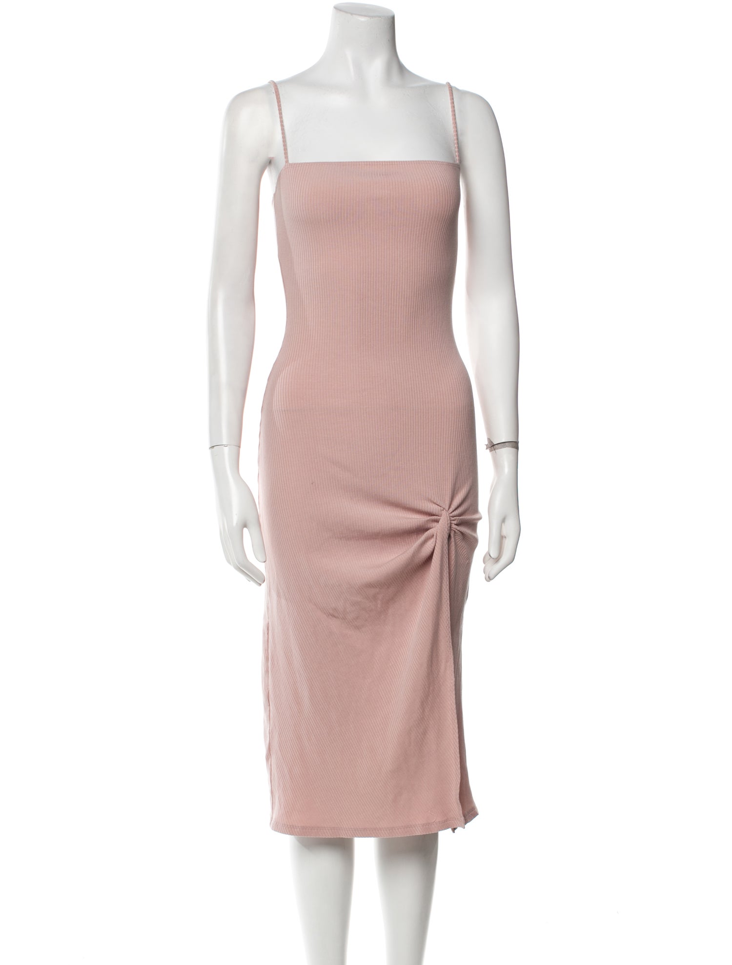 Reformation Square Neckline Midi Length Dress