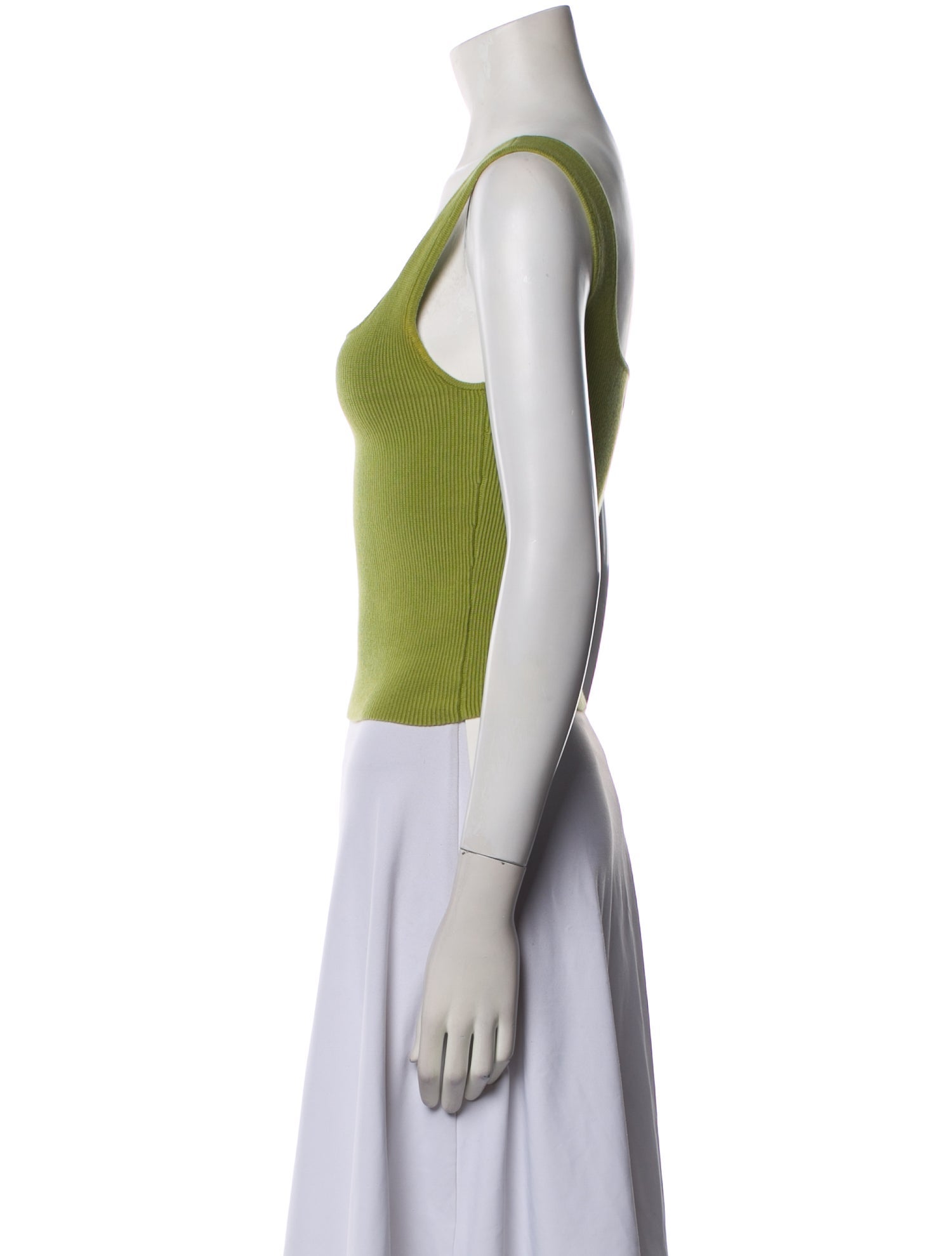 Reformation Square Neckline Sleeveless Crop Top