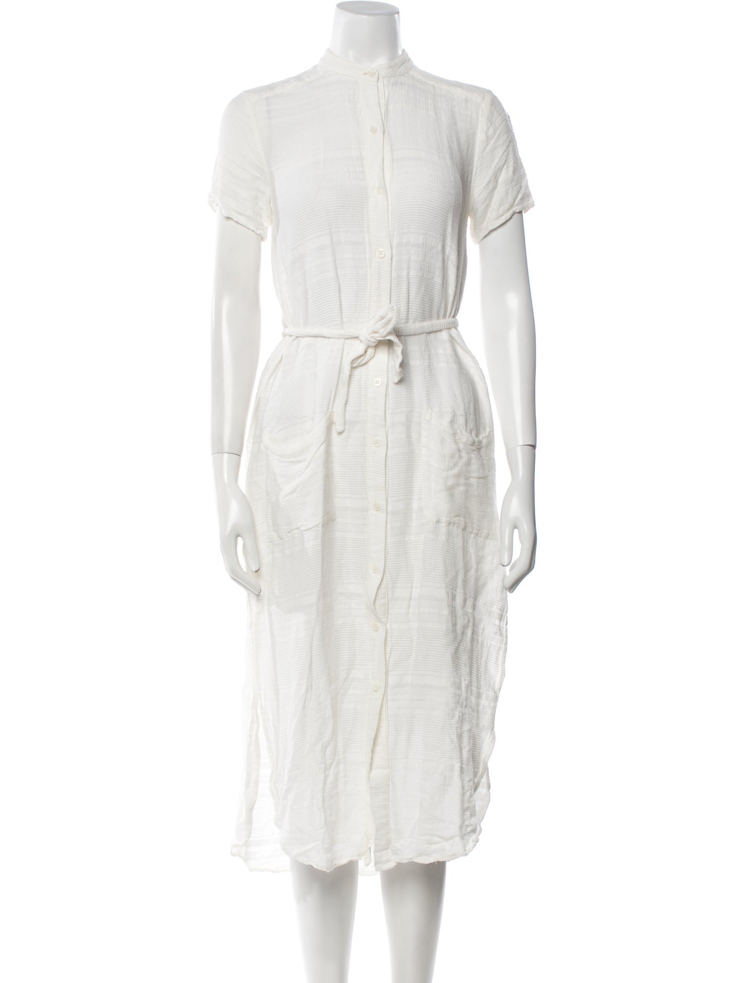 Reformation Mock Neck Midi Length Dress