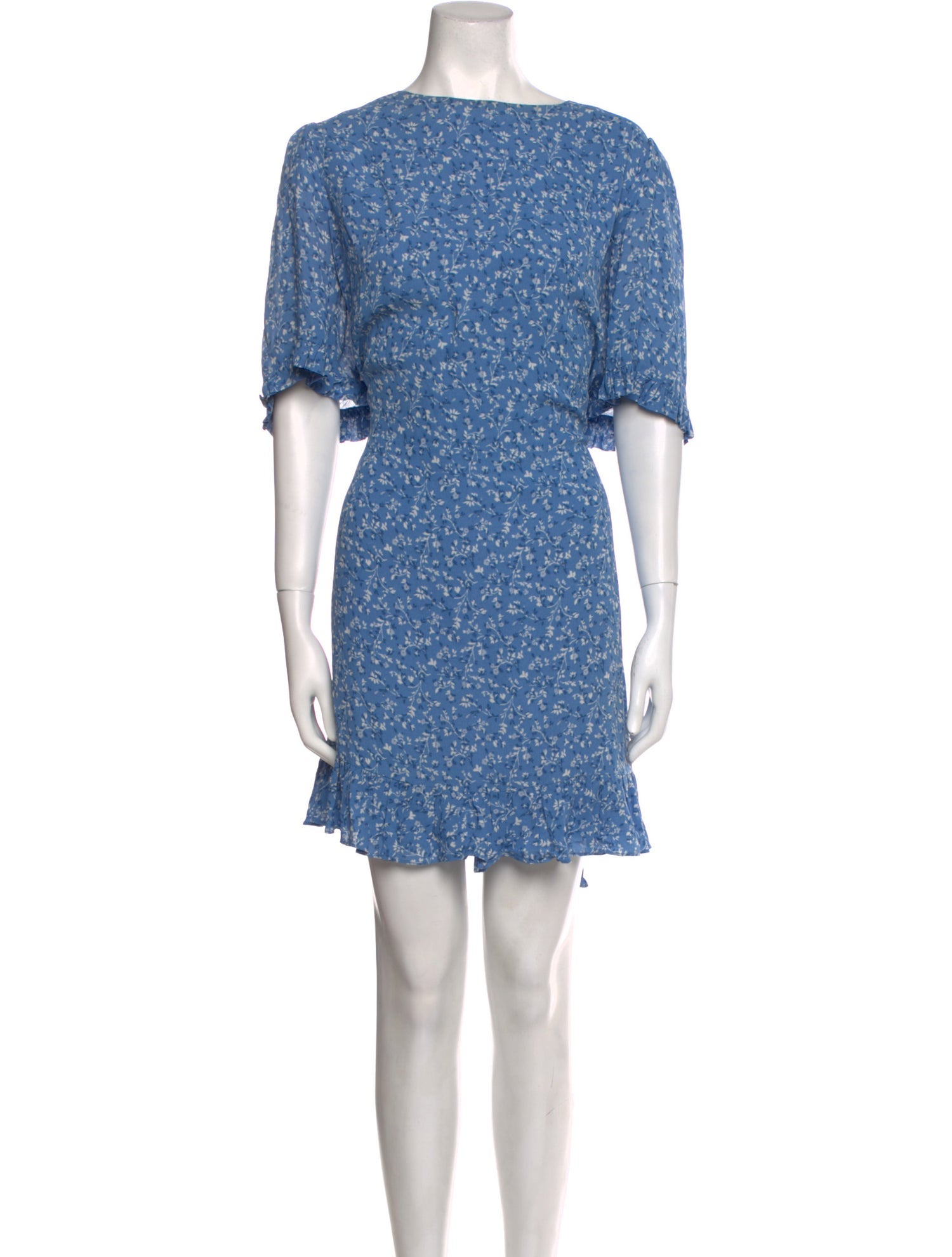 Reformation Floral Print Knee-Length Dress