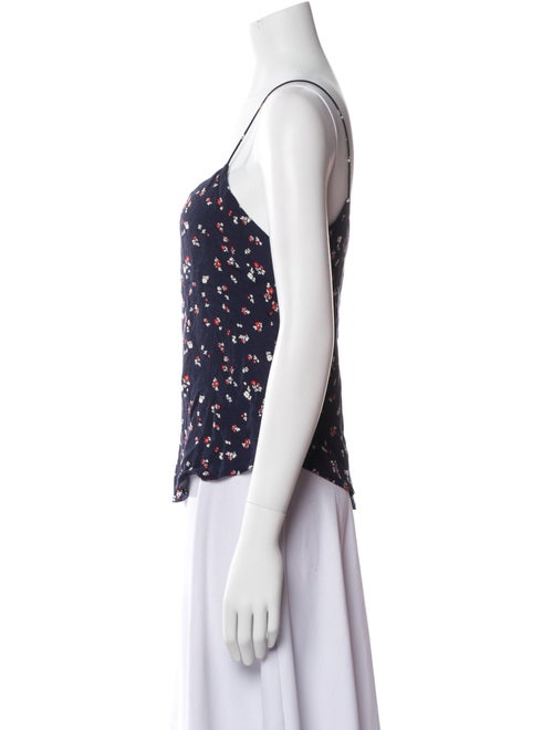 Reformation Floral Print Square Neckline Top