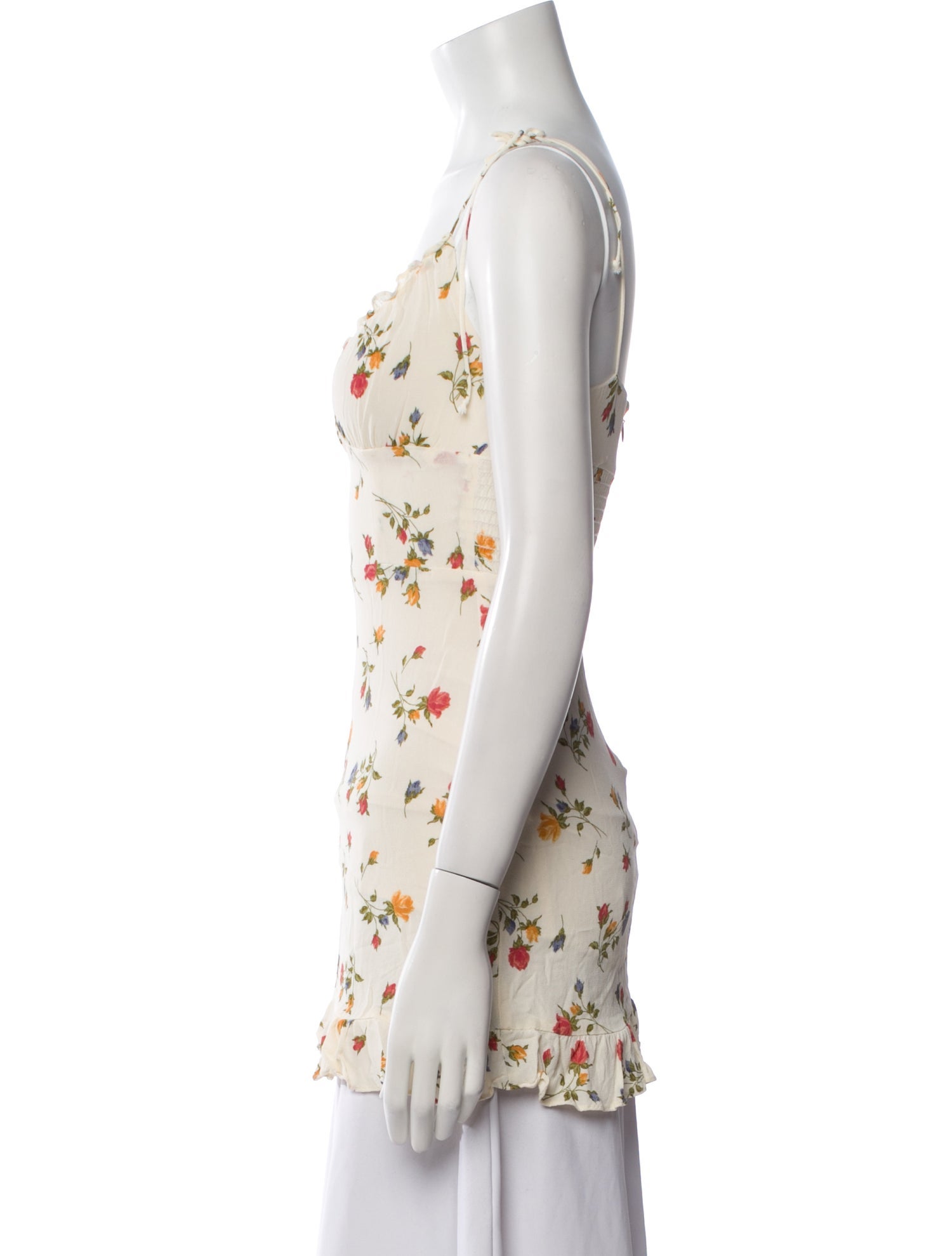 Reformation Floral Print Mini Dress