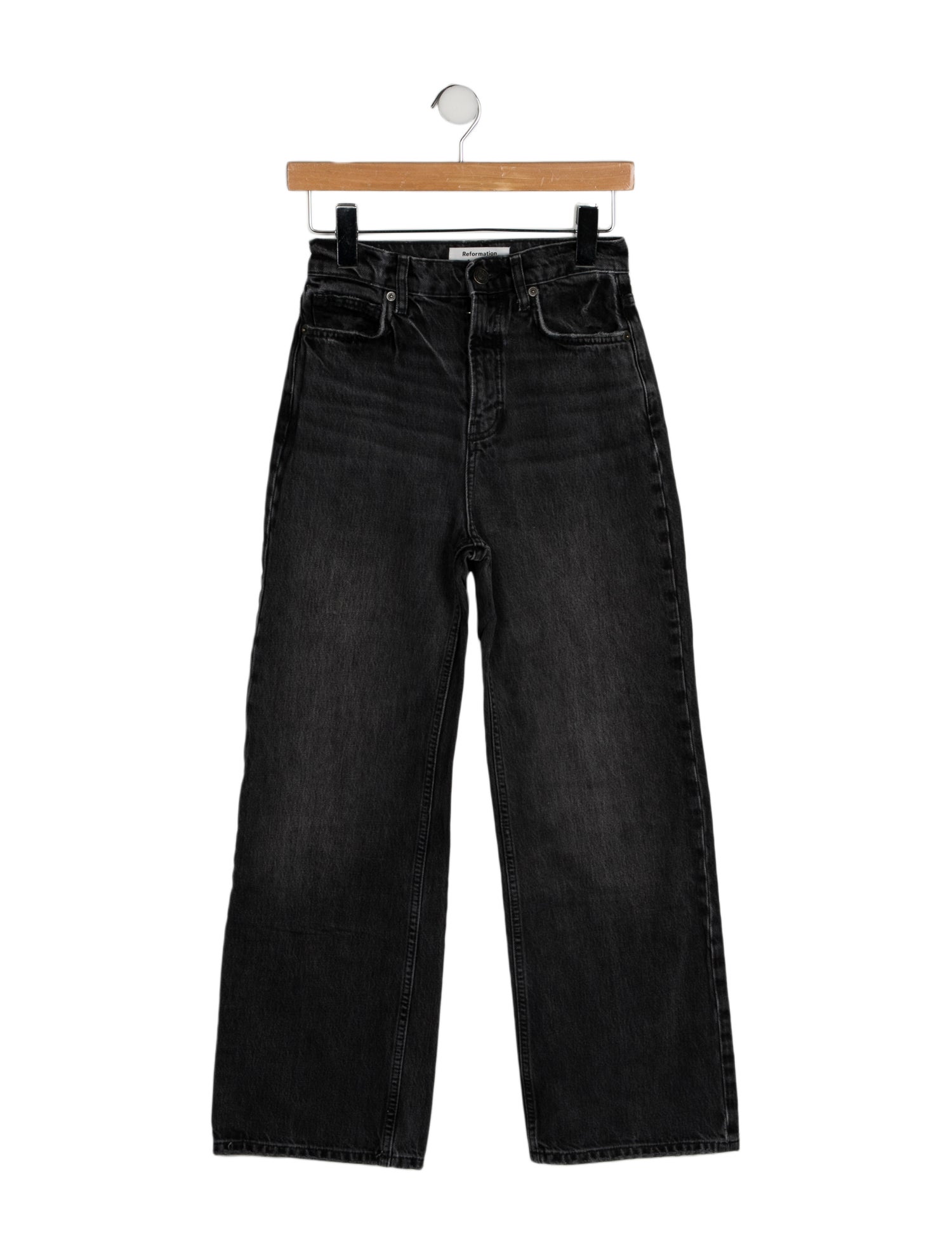 Reformation Mid-Rise Wide Leg Jeans