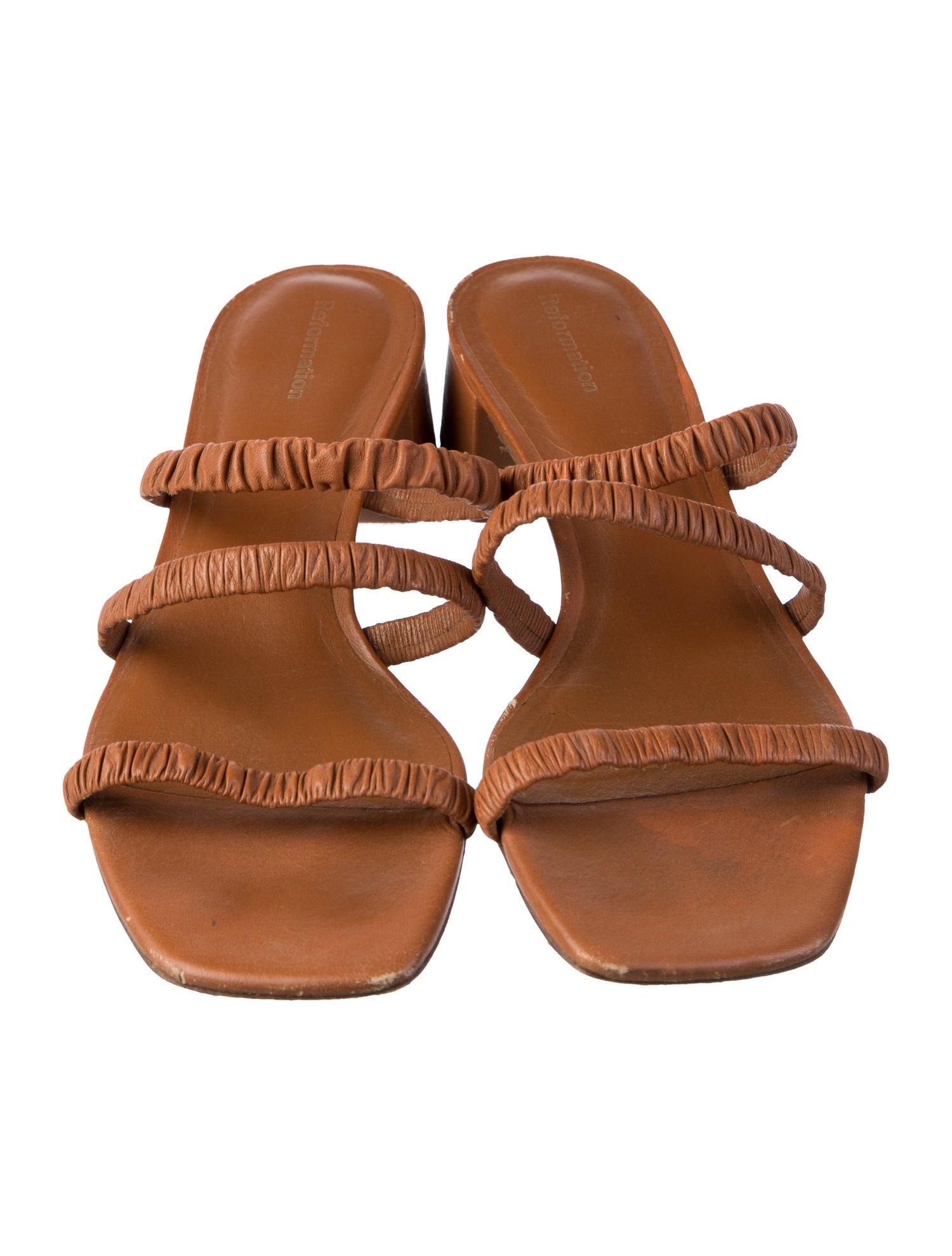 Reformation Leather Slides