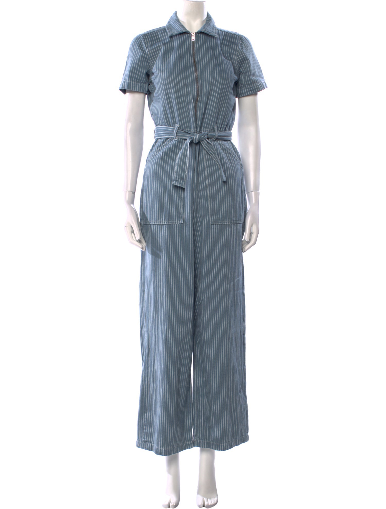 Reformation Striped Jumpsuit