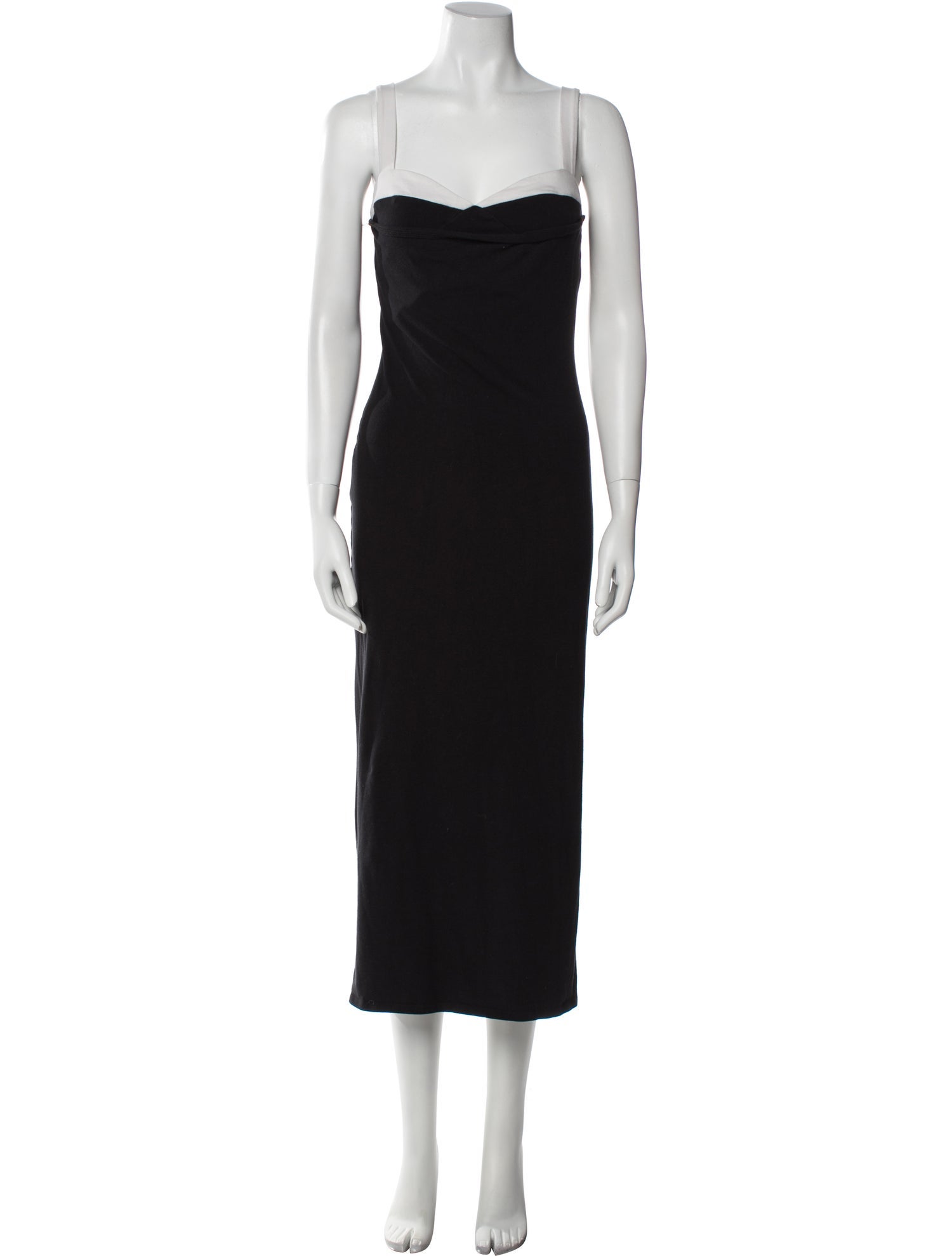 Reformation Square Neckline Midi Length Dress