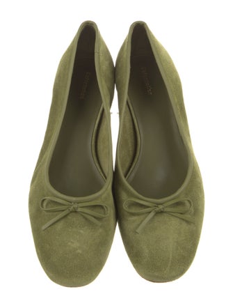 Reformation Suede Bow Accents Pumps
