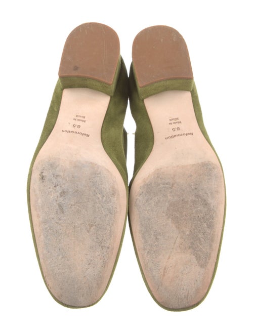 Reformation Suede Bow Accents Pumps