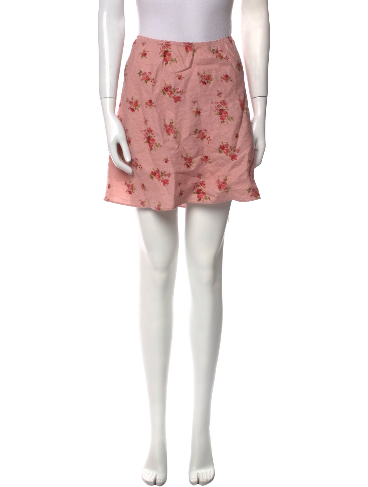 Reformation Linen Mini Skirt