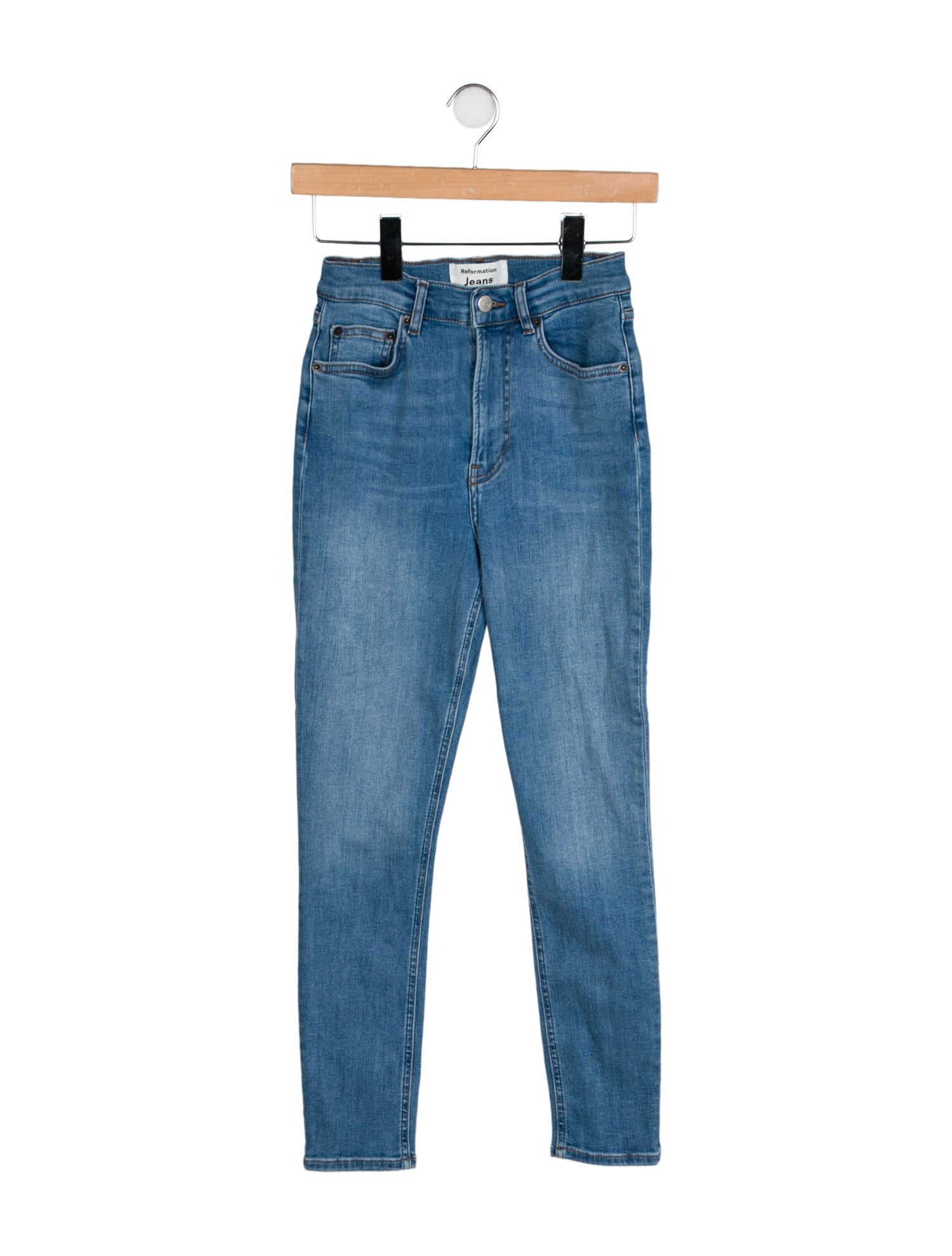 Reformation Mid-Rise Skinny Leg Jeans