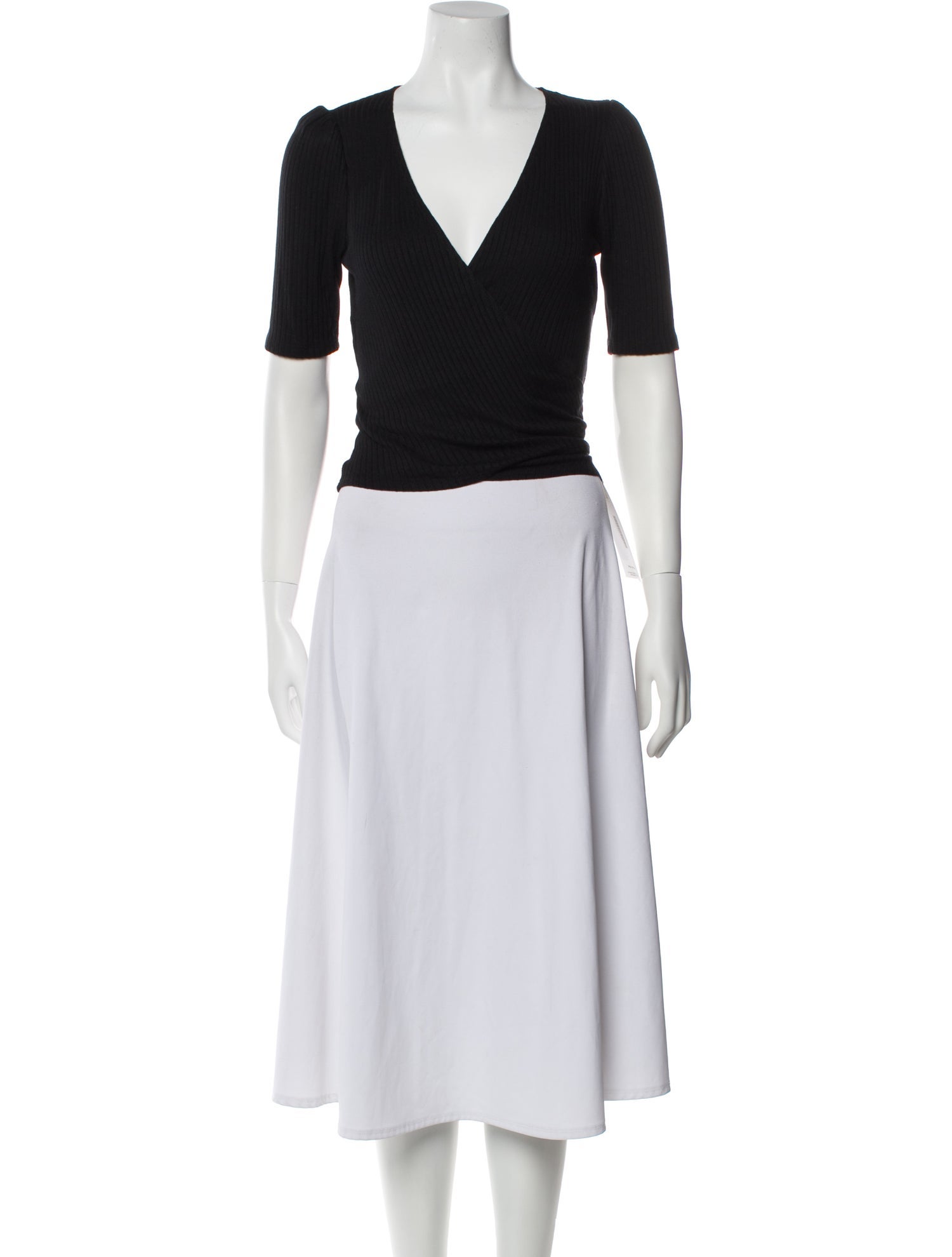 Reformation V-Neck Short Sleeve Crop Top w/ Tags