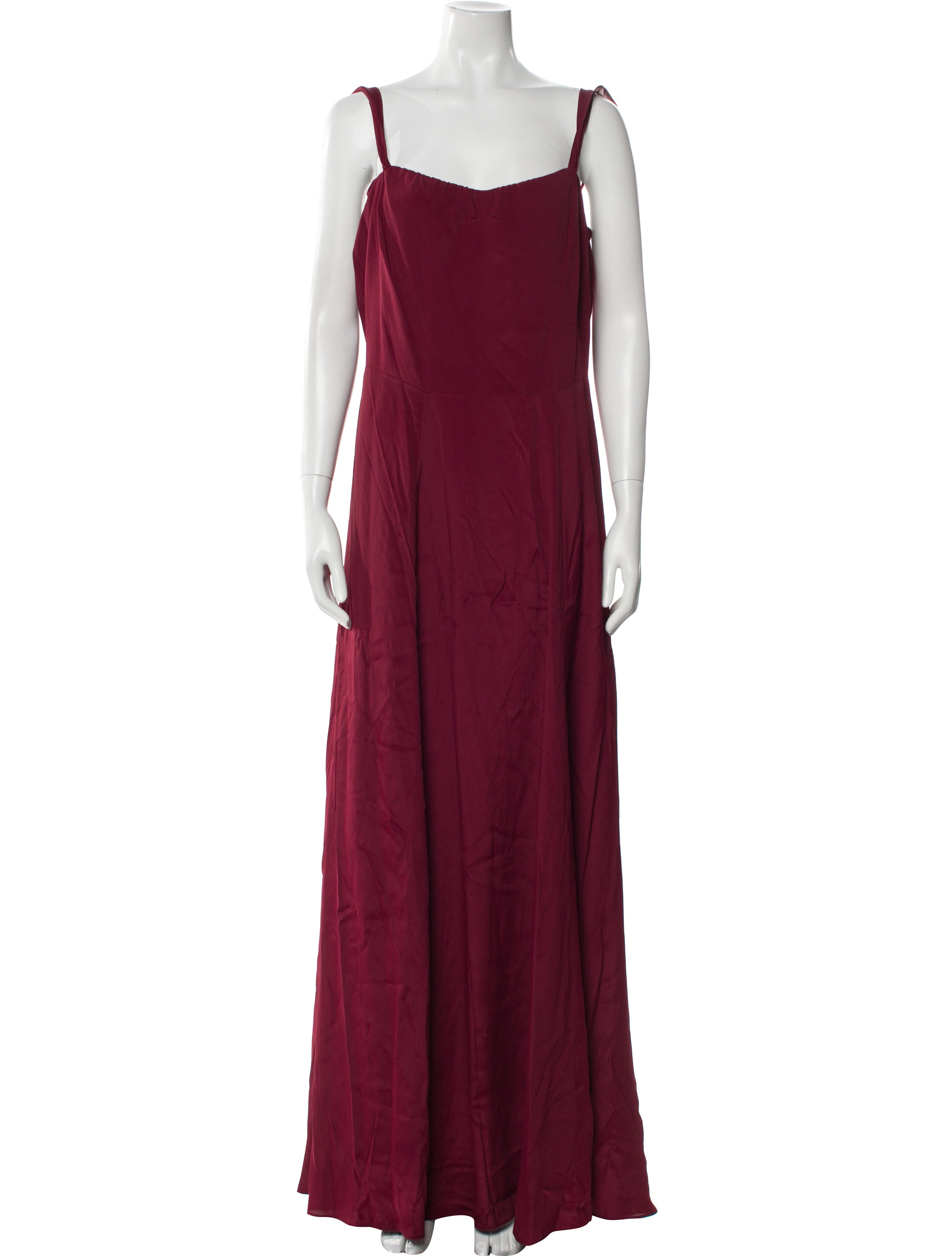 Reformation Square Neckline Long Dress