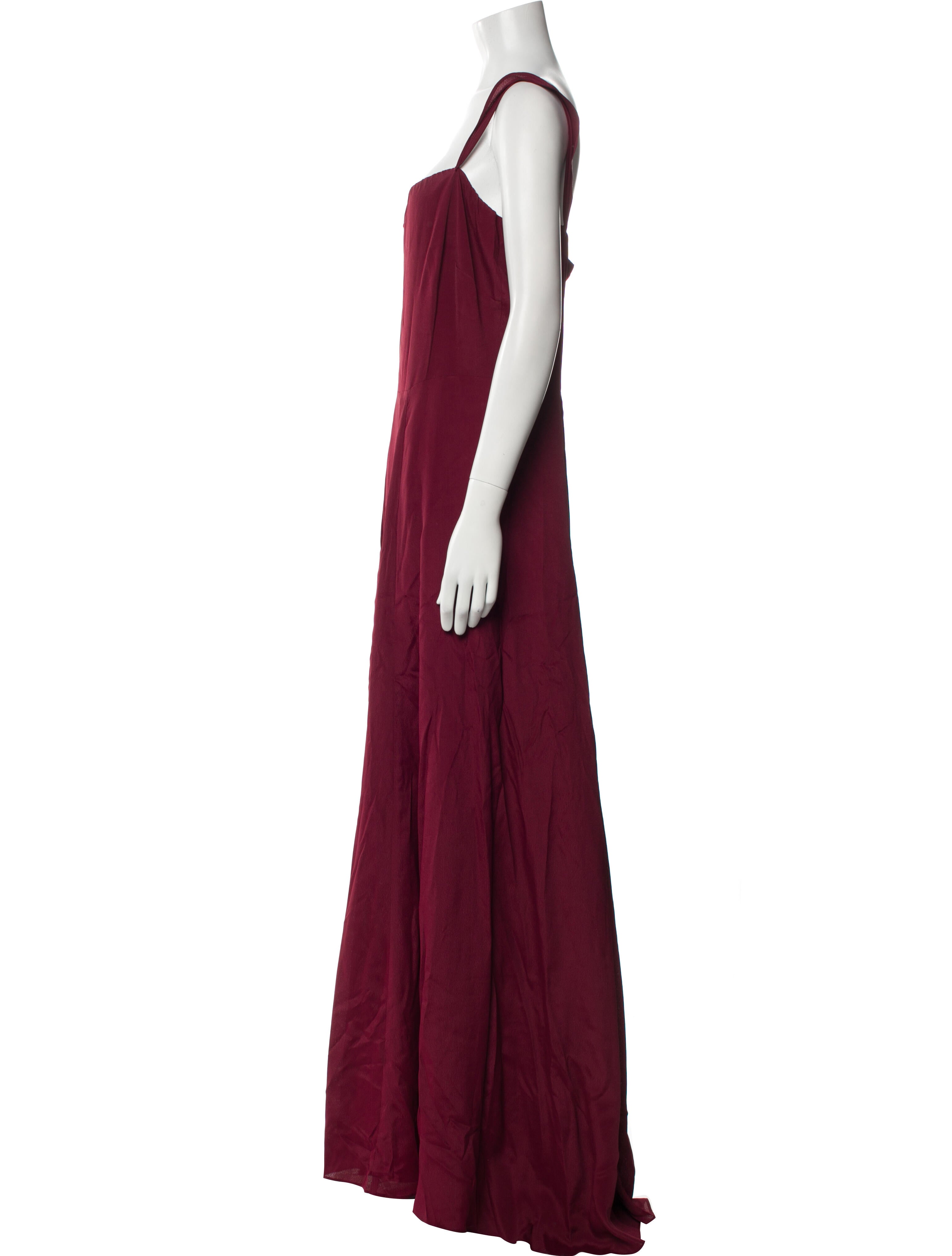 Reformation Square Neckline Long Dress