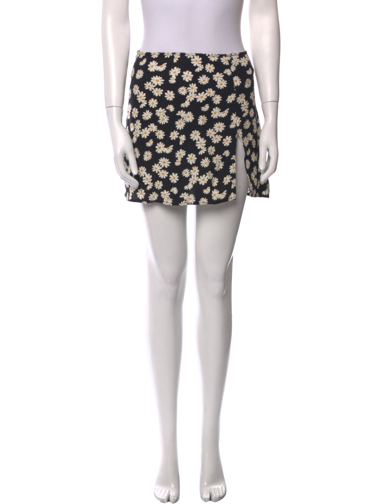 Reformation Floral Print Mini Skirt