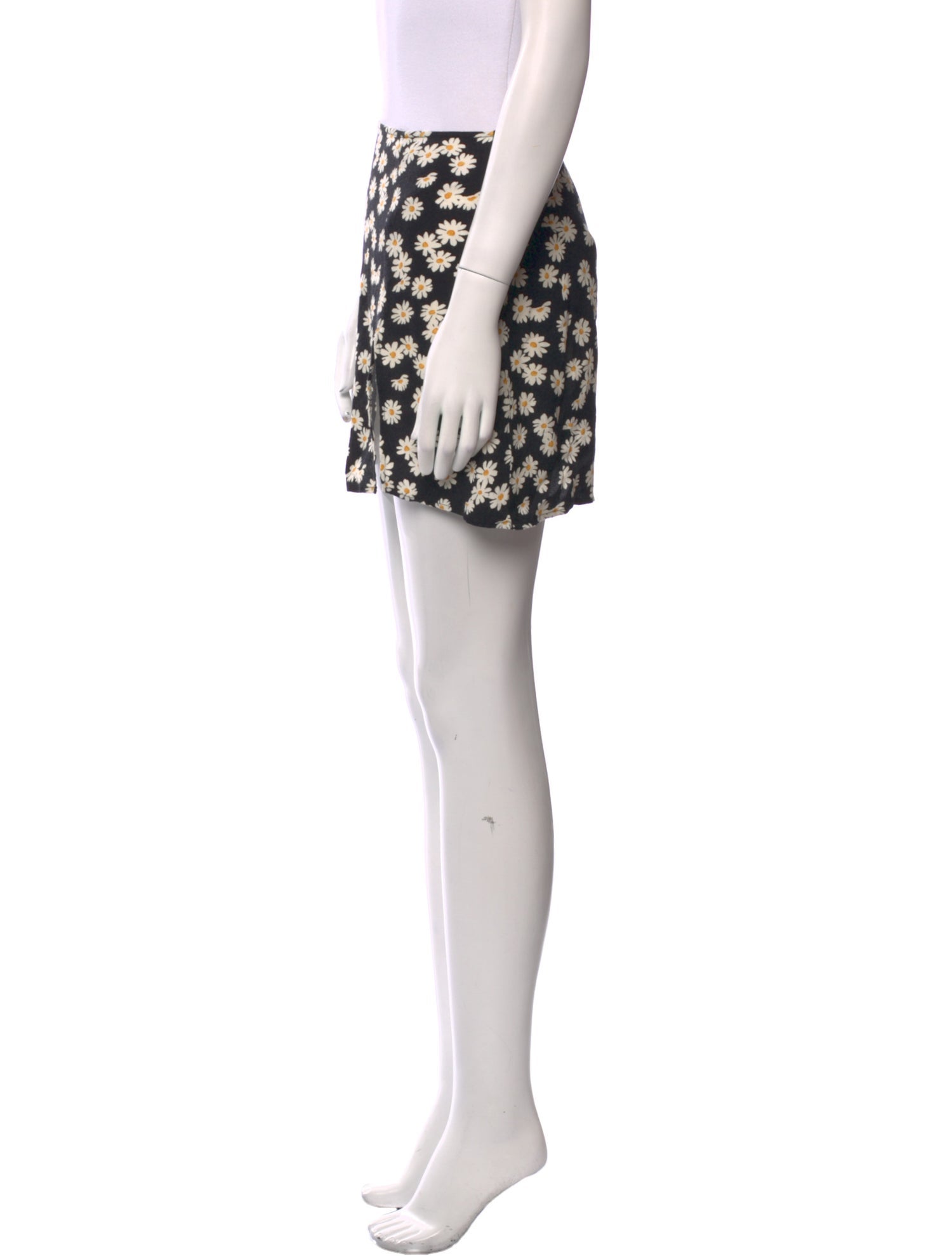 Reformation Floral Print Mini Skirt