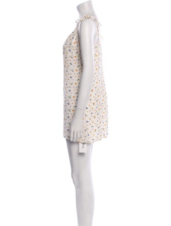 Reformation Floral Print Mini Dress