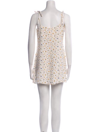 Reformation Floral Print Mini Dress