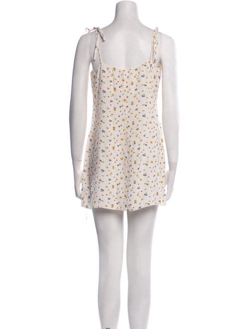Reformation Floral Print Mini Dress