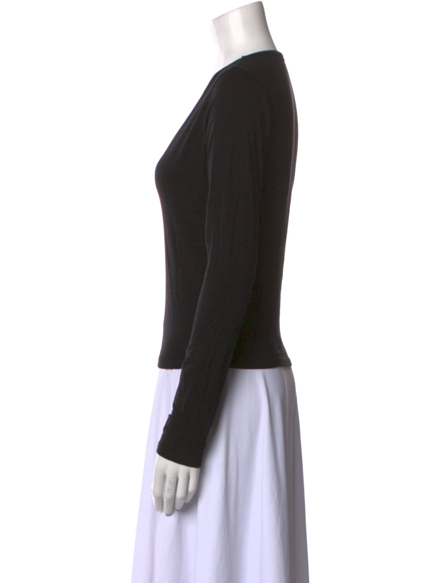 Reformation V-Neck Long Sleeve Top