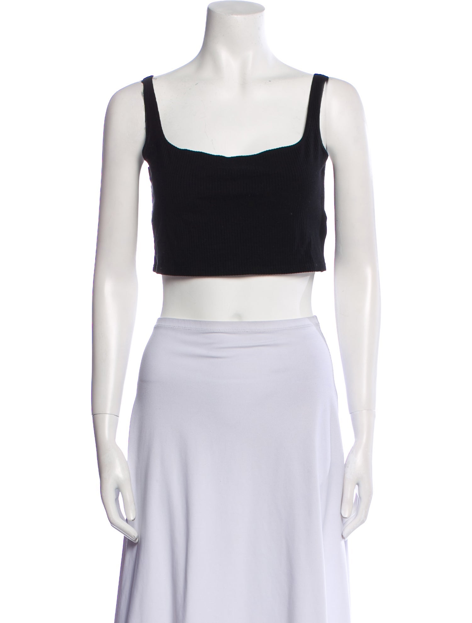 Reformation Square Neckline Sleeveless Crop Top