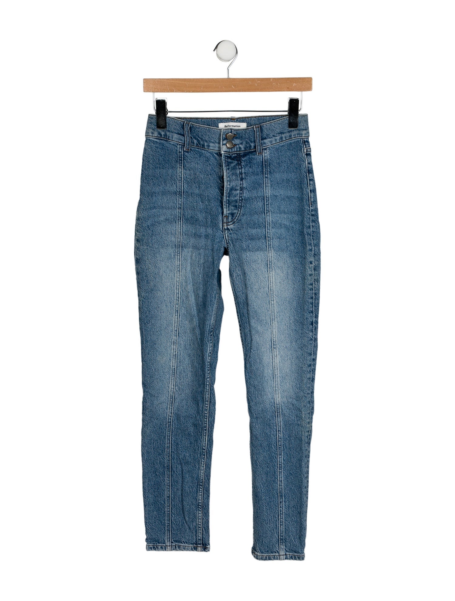 Reformation Mid-Rise Skinny Leg Jeans