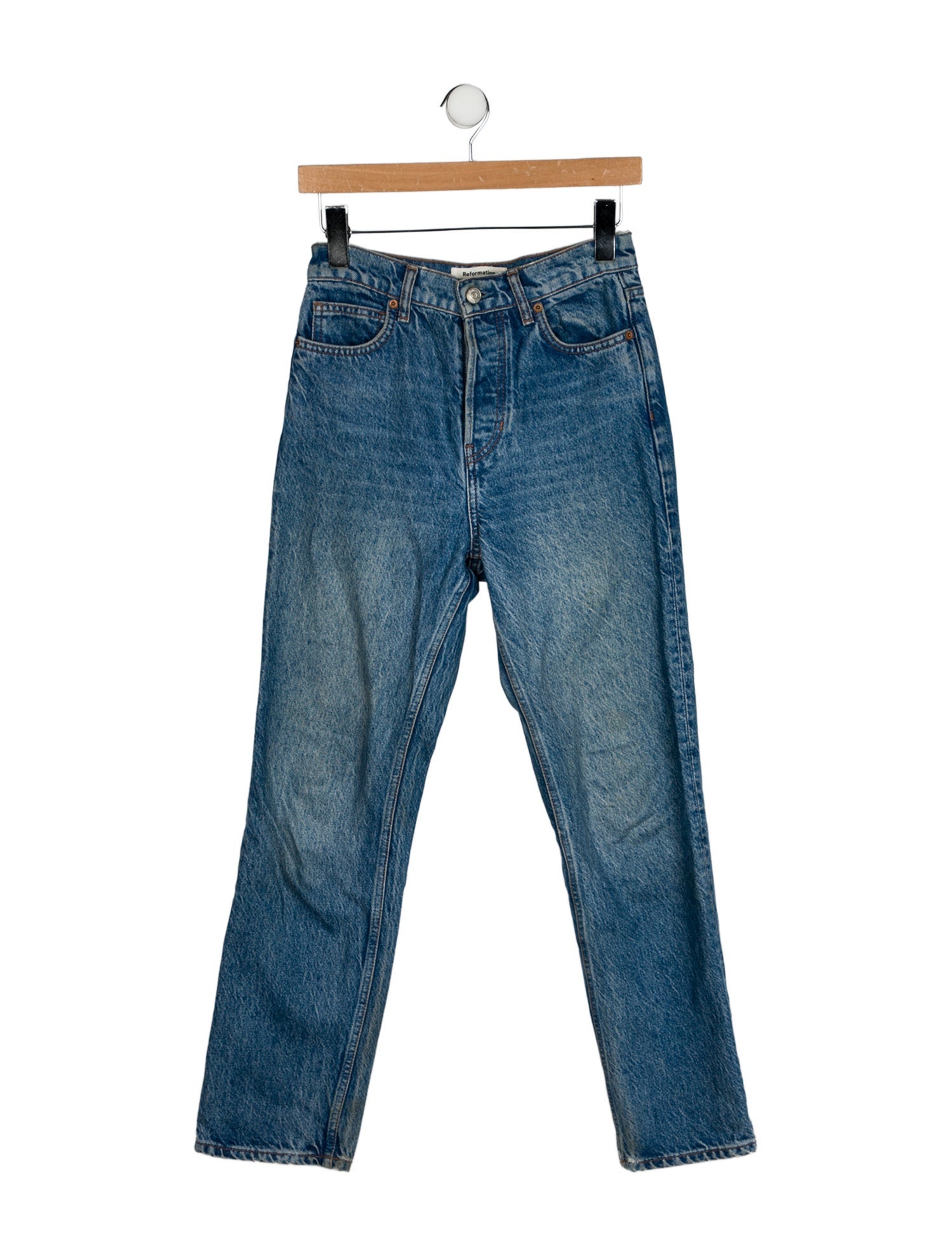 Reformation High-Rise Straight Leg Jeans