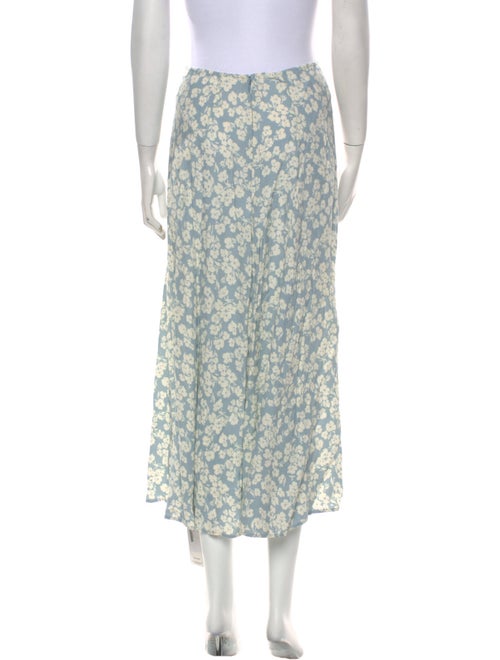Reformation Floral Print Midi Length Skirt