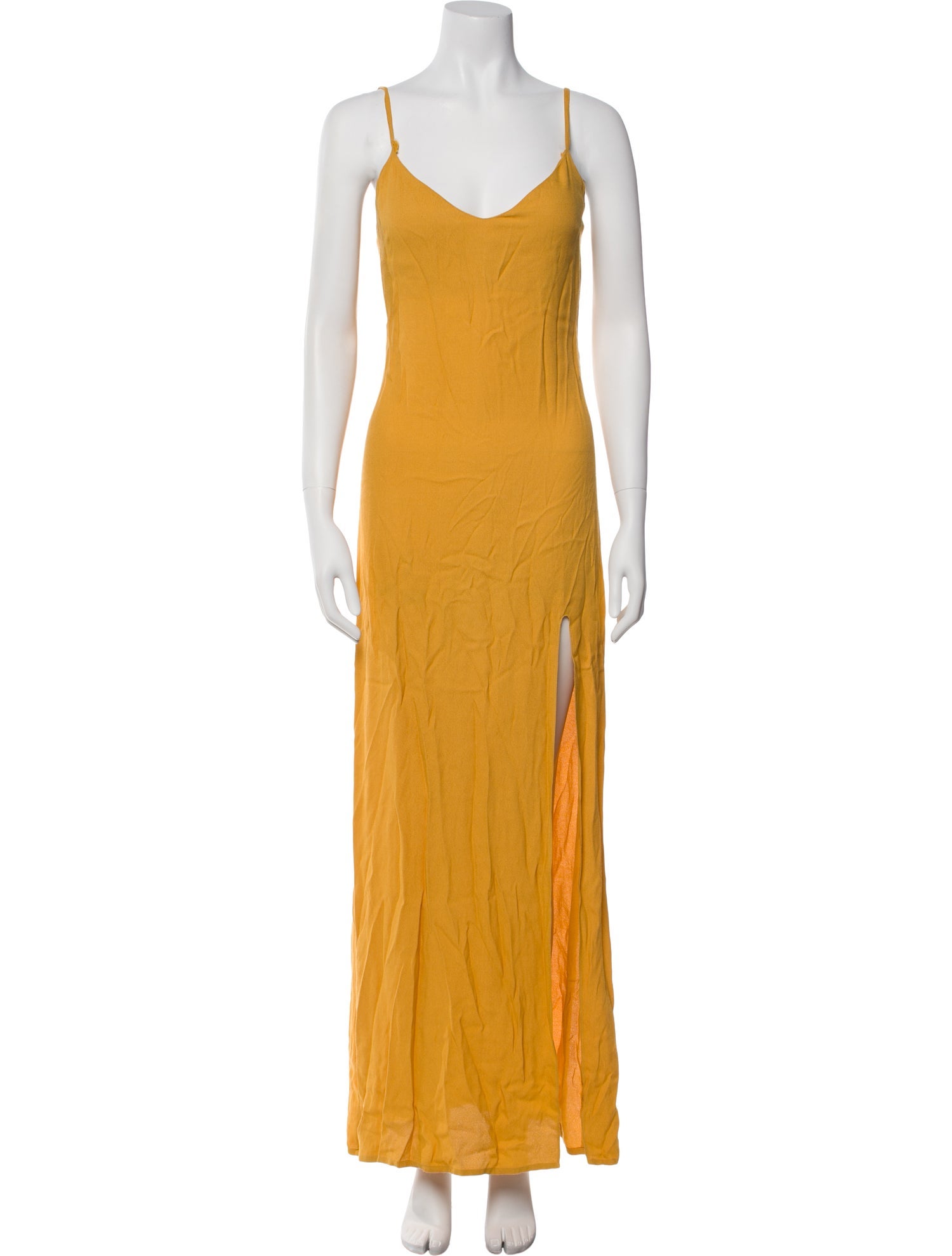 Reformation V-Neck Long Dress