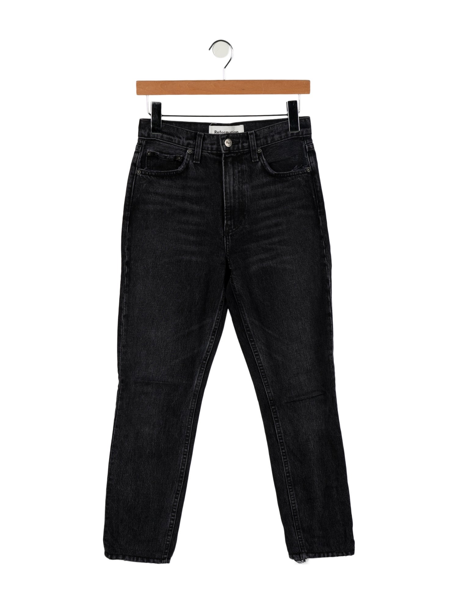 Reformation Mid-Rise Straight Leg Jeans
