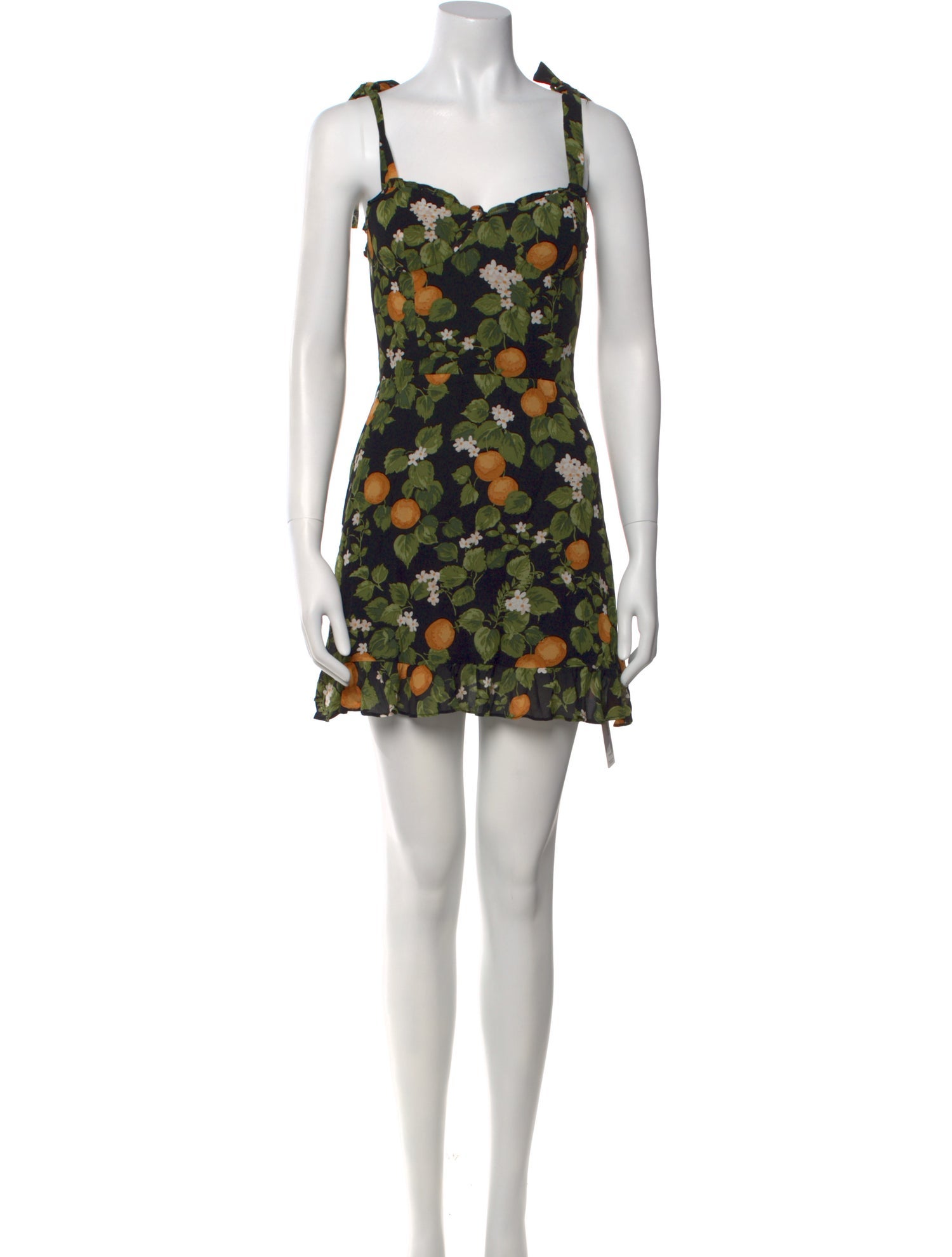 Reformation Floral Print Mini Dress