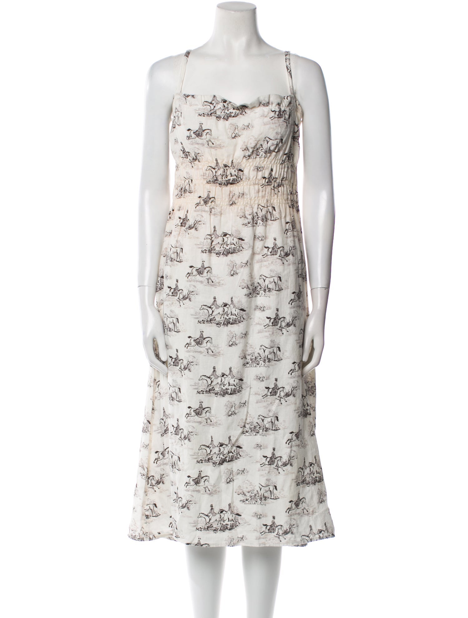 Reformation Linen Midi Length Dress