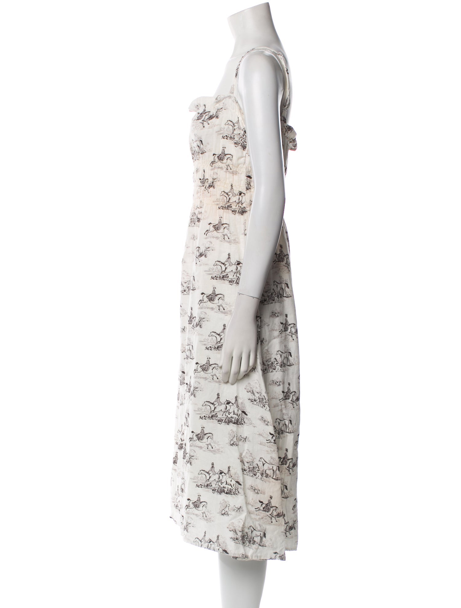 Reformation Linen Midi Length Dress