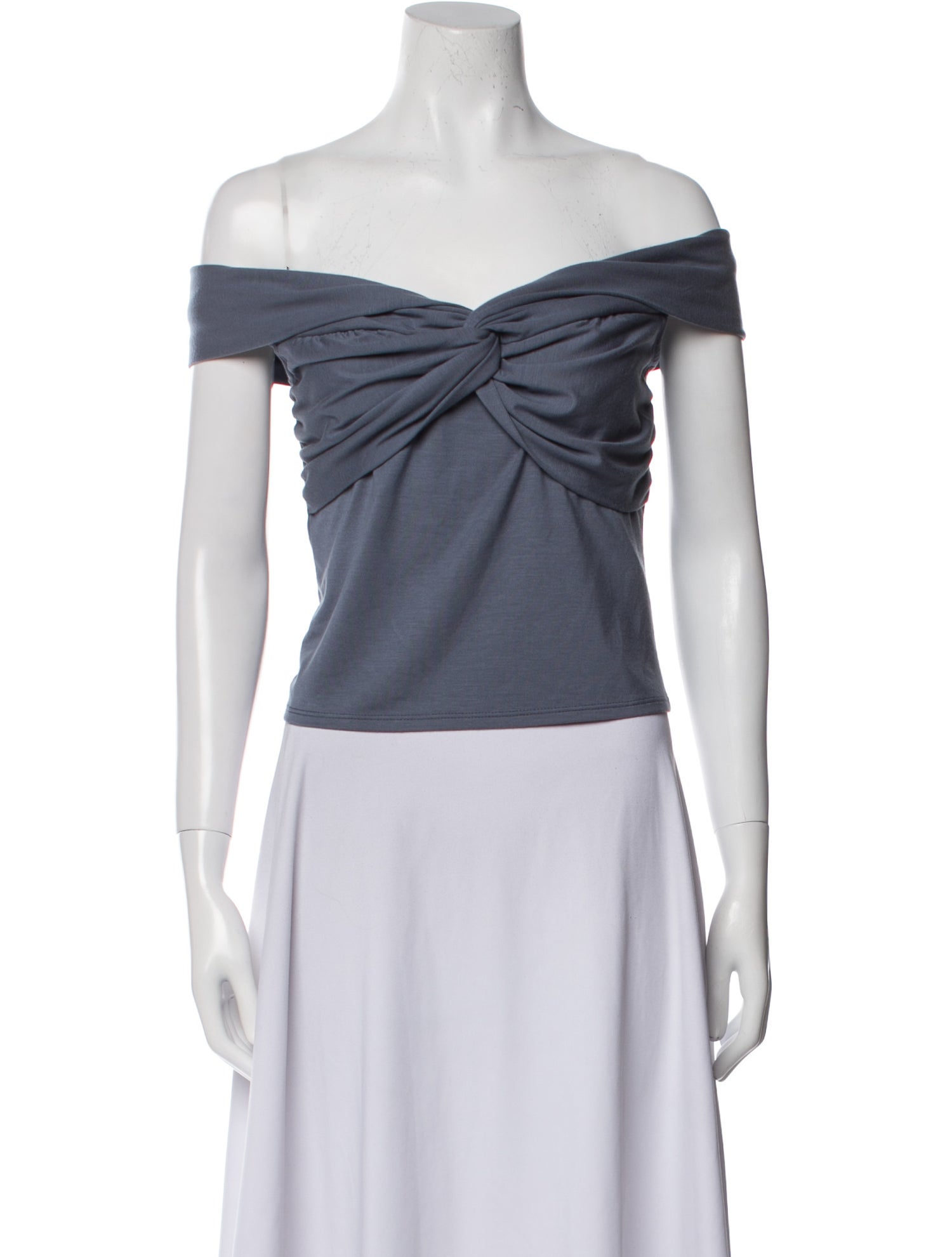 Reformation Off-The-Shoulder Short Sleeve Crop Top