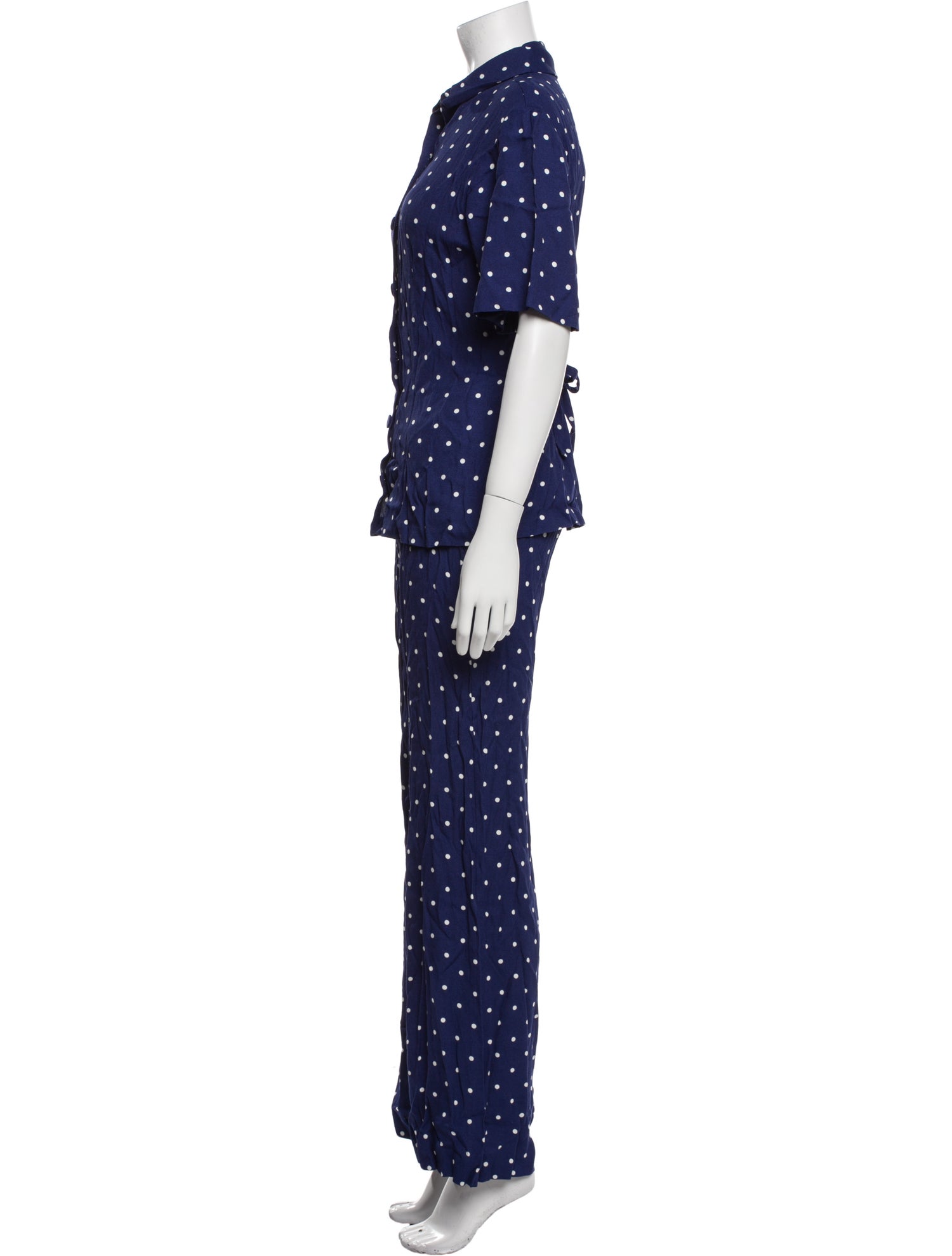 Reformation Polka Dot Print Pant Set w/ Tags